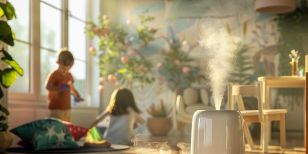 Diffuser beim Spielen mit GeneYus von Young Living zur Unterstützung der Konzentration