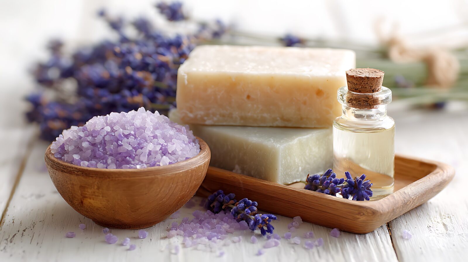 Ätherische Öle in Seifen oder als Badezusatz verwenden