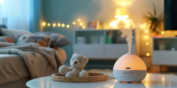 Diffuser mit ätherischen Ölen im Kinderzimmer Abendstimmung_ergebnisDiffuser mit ätherischen Ölen im Kinderzimmer Abendstimmung